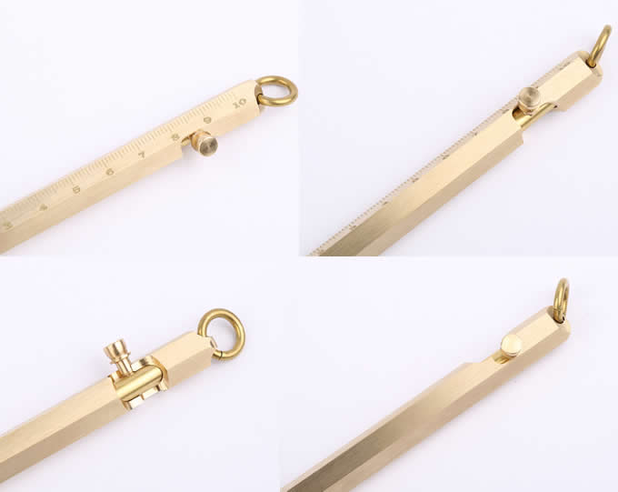  Metallic Brass Defender Tactical Pen